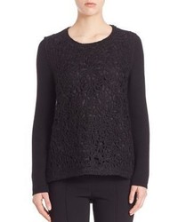 Agnona Knit Pullover With Front Embroidery