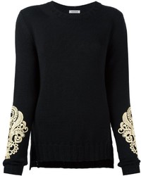 P.A.R.O.S.H. Lamil Embroidered Sleeve Jumper