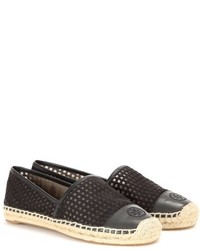 Tory Burch Fabric And Leather Espadrilles