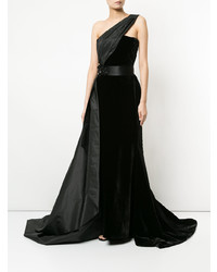 Romona Keveza Asymmetric Fishtail Gown