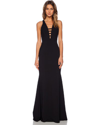 Mason by Michelle Mason Bar Strap Gown