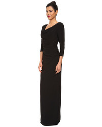 Adrianna Papell Beaded Cowl Column Gown
