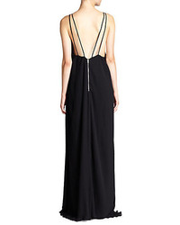 Alice + Olivia Bella Pleated Gown