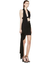 Versus Black Halter Anthony Vaccarello Edition Evening Gown