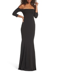 Katie May Brentwood Three Quarter Sleeve Off The Shoulder Gown