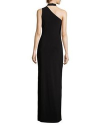 Laundry by Shelli Segal Choker One Shoulder Gown