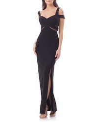 JS Collections Cold Shoulder Gown