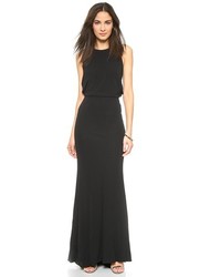 Badgley Mischka Collection Drape Back Jersey Gown