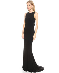 Badgley Mischka Collection Knot Back Gown