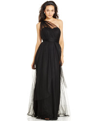 Adrianna Papell Convertible Strapless Tulle Gown