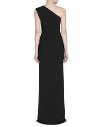 Givenchy Draped Jersey One Shoulder Gown