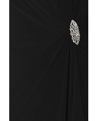 Lauren Ralph Lauren Embellished Faux Wrap Jersey Gown