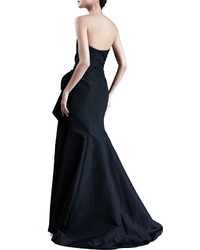 Carolina Herrera Faille Strapless Gown