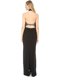 Derek Lam Gown With Embroidered Back Panel