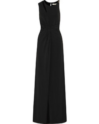 Halston Heritage Cutout Stretch Jersey Gown