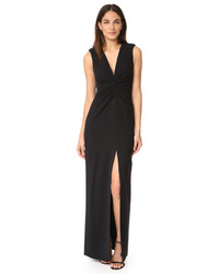 Halston Heritage Gathered Front Gown