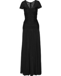 Halston Heritage Ruched Stretch Jersey Gown