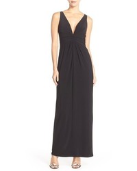 Adrianna Papell Jersey Fit Flare Gown