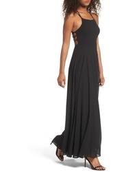 LuLu*s Lulus Strappy To Be Here Lace Up Back Gown