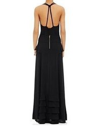 Maison Mayle Cady Ruffled Front Gown