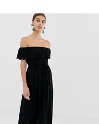River Island Maxi Dress With Frill In Black