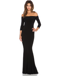 Norma Kamali Norma Kulture Off The Shoulder Fishtail Gown