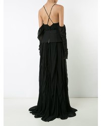 Vera Wang Off The Shoulder Draped Gown