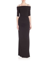 Laundry by Shelli Segal Off The Shoulder Jersey Gown