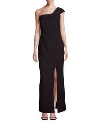 Laundry by Shelli Segal One Shoulder Crepe Gown