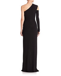 Yigal Azrouel One Shoulder Jersey Gown