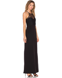 Donna Mizani Racer Front Mesh Gown
