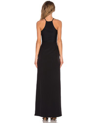 Donna Mizani Racer Front Mesh Gown