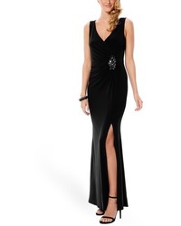 Laundry by Shelli Segal Ruched Jersey Gown