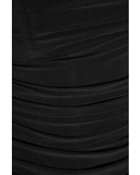 Badgley Mischka Ruched Stretch Jersey Gown