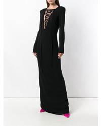 Tom Ford Sable Lace Up Gown