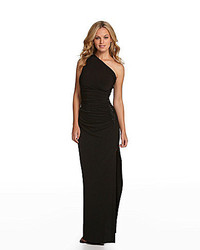 Laundry by Shelli Segal Side Beaded One Shoulder Gown