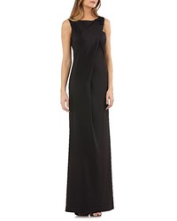 Kay Unger Sleeveless Stretch Crepe Gown