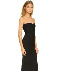 Herve Leger Strapless Gown