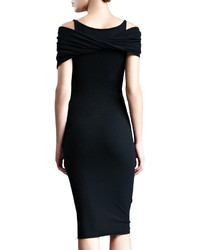 Donna Karan Stretch Cashmere Dress Black