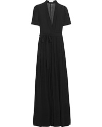 Etoile Isabel Marant Toile Isabel Marant Kamil Crinkled Cotton Voile Maxi Dress Black