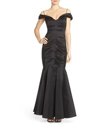 Xscape Evenings Xscape Ruched Off The Shoulder Taffeta Mermaid Gown