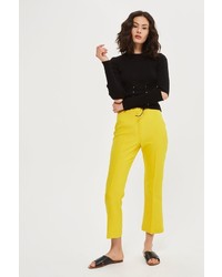 Topshop Eyelet Splice Knitted Top