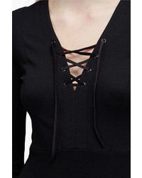 French Connection Lula Lace Up Dress