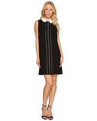 CeCe Sleeveless Eyelet Embroidered Collared Dress Dress