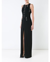 Mugler Eyelet Slit Dress