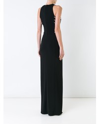 Mugler Eyelet Slit Dress