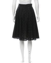 Marc Jacobs Eyelet Patterned A Line Skirt