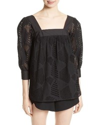 Milly Eyelet Lace Top