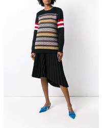N°21 N21 Colour Block Embroidered Sweater