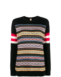 N°21 N21 Colour Block Embroidered Sweater